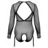 Cottelli Curves - body transparent (noir) - 2XL
