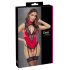 Cottelli - Body en dentelle avec collier (rouge)