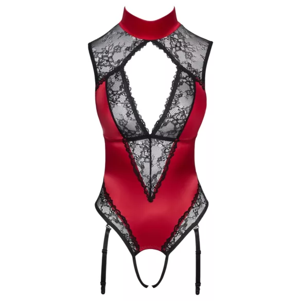 Cottelli - body en dentelle à tour de cou - rouge - M