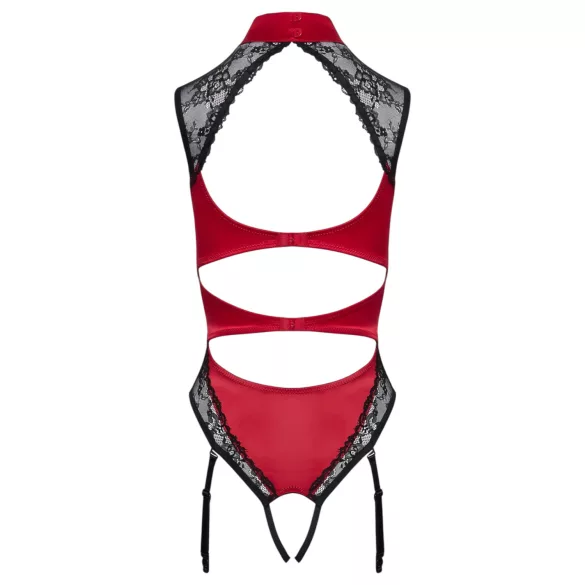 Cottelli - body en dentelle à tour de cou - rouge - M