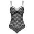 Obsessive 860-TED-1 - Body en dentelle noire ultra sexy