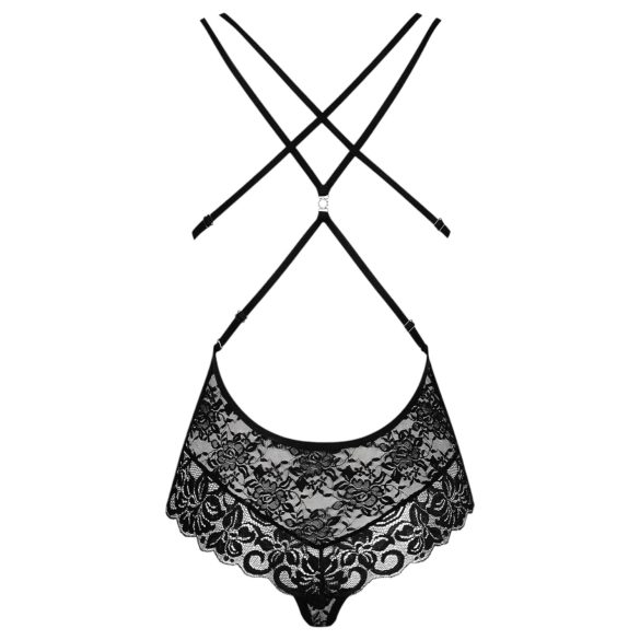 Obsessive - body en dentelle sexy - noir - L/XL