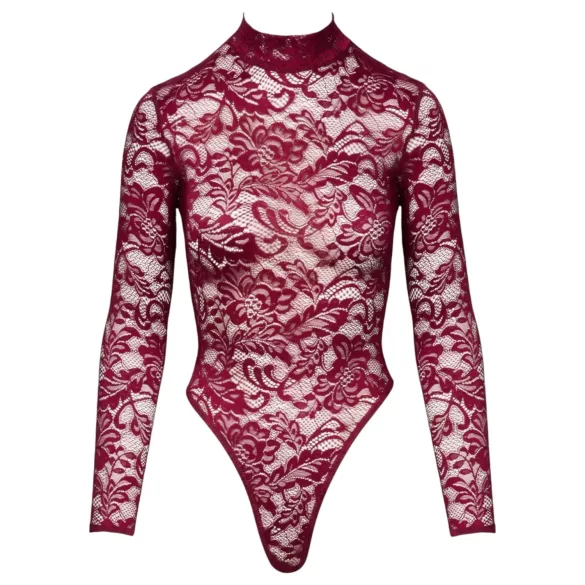 Cottelli - Body en dentelle transparente rouge