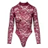 Cottelli - Body en dentelle transparente rouge
