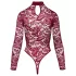 Cottelli - Body en dentelle transparente rouge