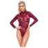 Cottelli - Body en dentelle transparente rouge - L