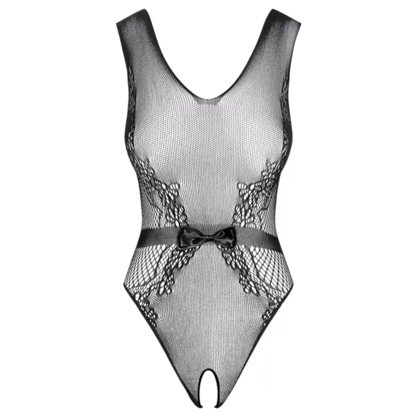 Obsessive - body en maille ouvert à motif floral (noir)