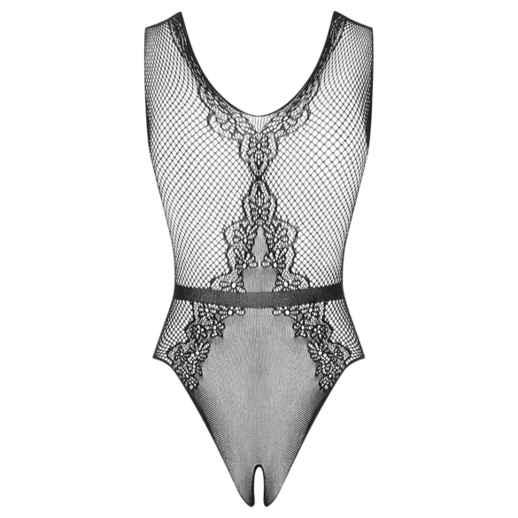 Obsessive - body en maille ouvert à motif floral (noir)
