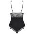 Obsessive Luvae - body transparent avec seins visibles (noir) - L/XL