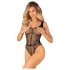 Obsessive B336 - body résille transparent ouvert (noir) - S-L