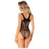 Obsessive B336 - body résille transparent ouvert (noir) - S-L