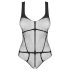 Obsessive B336 - body résille transparent ouvert (noir) - S-L