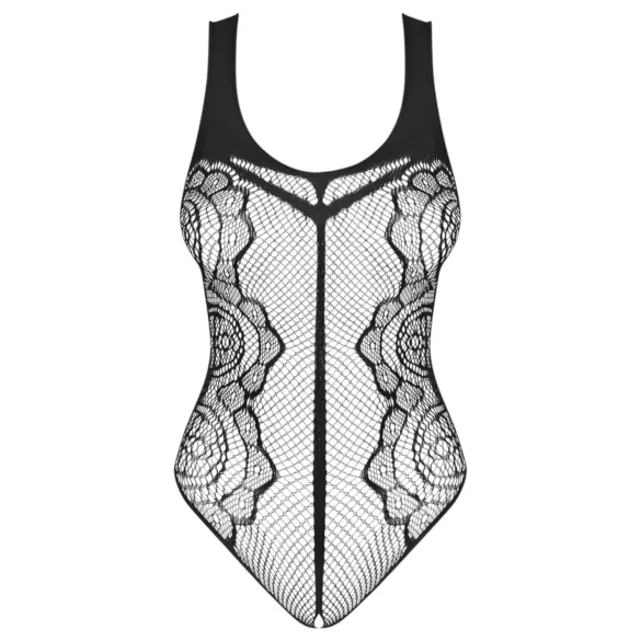 Obsessive - body ouvert transparent - noir - S-L