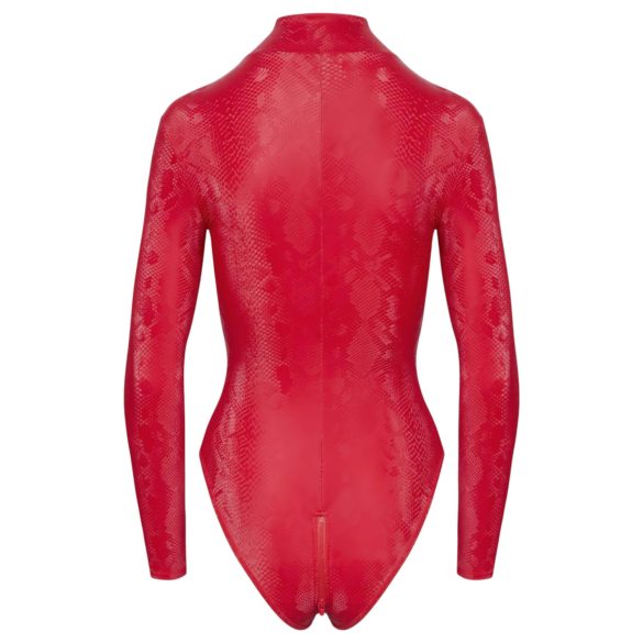 Cottelli - body femme effet serpent rouge - M