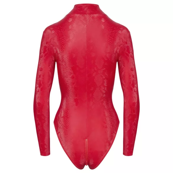Cottelli - body femme effet serpent rouge - M
