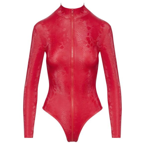 Cottelli - body femme effet serpent rouge - L
