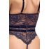 Cottelli - body sexy ouvert à sangles (noir) - M