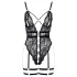 Cottelli - body sexy ouvert à bretelles - noir - L