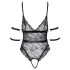 Cottelli Bondage - body dentelle ouvert (noir) - L