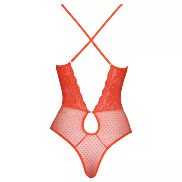 Cottelli - body en dentelle à bretelles croisées (rouge)