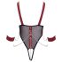 Cottelli Bondage - Body ouvert à lanières avec chaîne (noir) - M