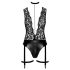 Noir Libido - porte-jarretelles sexy (noir) - L