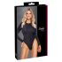 Cottelli - Body dos ouvert scintillant (noir) - L