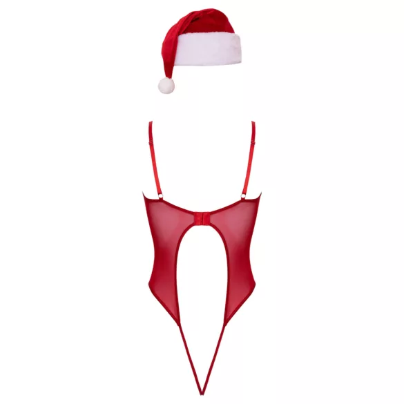 Cottelli - body lingerie de Noël - rouge