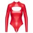 Noir - body effet brillant (rouge)