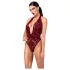 Noir Kink Royal - body transparent - rouge - M