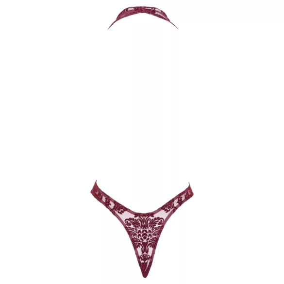 Noir Kink Royal - body transparent - rouge - M