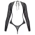 Cottelli - body rayé à fils argentés (noir) - S-L