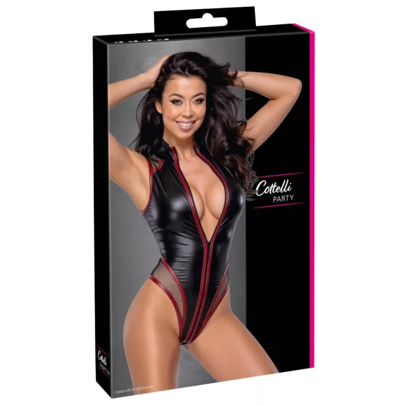 Cottelli - body résille zippé (noir) - M