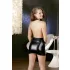 Cottelli - Robe sexy avec col tour de cou - noir - XL
