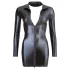 Cottelli - Robe courte manches longues - effet brillant - noir - L