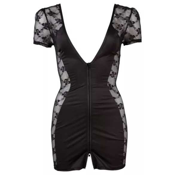 Cottelli - Robe nuisette dentelle nœud - noire