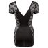 Cottelli - Robe noire dentelle avec nœud