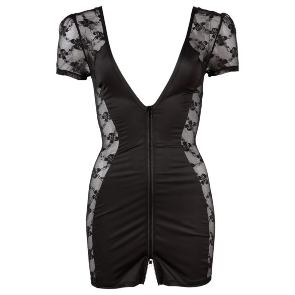 Cottelli - Robe nuisette dentelle nœud - noire - XL