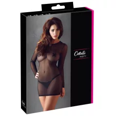 Cottelli - robe transparente - noir