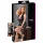 Cottelli - Robe grande taille femme - effet brillant et dentelle - noir - XXL