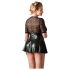 Robe brillante noire avec corset rouge - Cottelli T. Plus - XXL