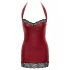 Cottelli - mini-robe brillante (rouge) - XL