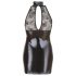 Cottelli - Robe dos-nu à col brillant en dentelle (noir)