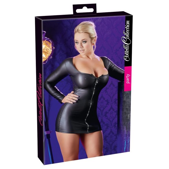 Cottelli - Robe de fête noire à strass