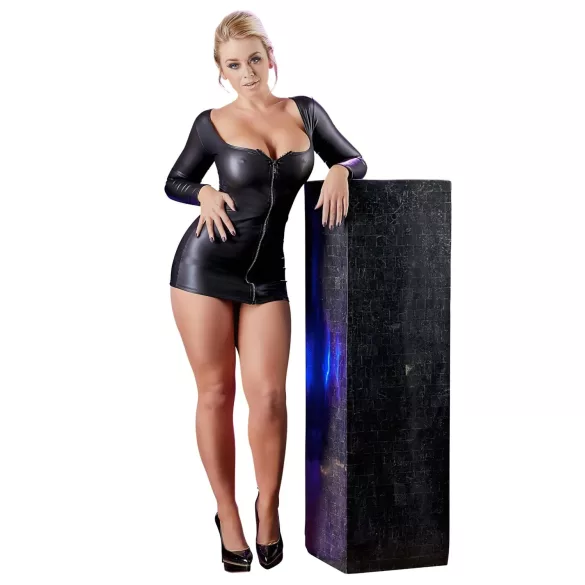 Cottelli - robe de soirée femme - fermeture éclair strass - noir
