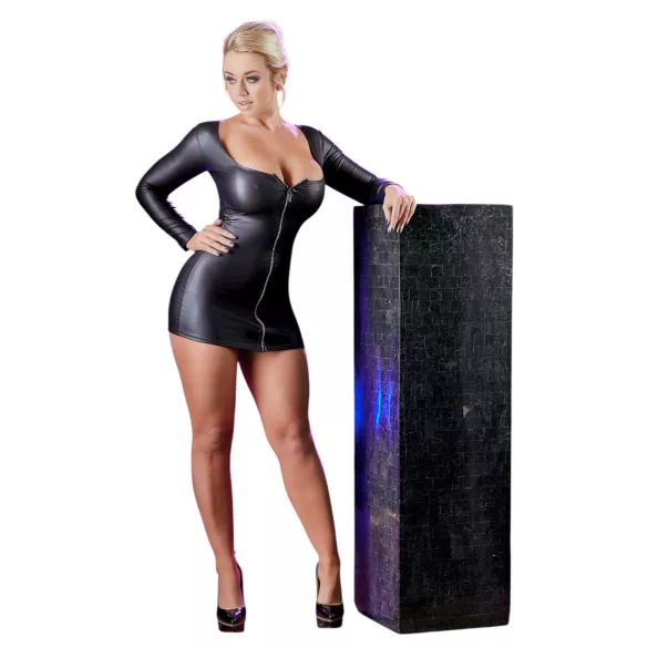 Cottelli - robe de soirée femme - fermeture éclair strass - noir - L