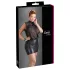 Cottelli - robe grande taille transparente - chiffon brillant noir