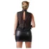 Cottelli - robe grande taille transparente - chiffon brillant noir