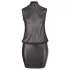 Cottelli - robe grande taille transparente - chiffon brillant noir - 2XL