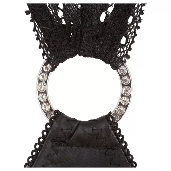 Abierta Fina - robe courte sexy - effet brillant - noir - M